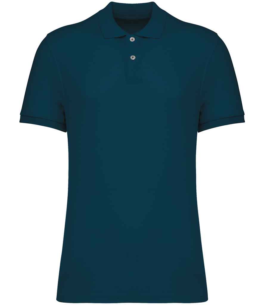 native spirit native spirit piqué polo shirt - peacock blue (ns207)