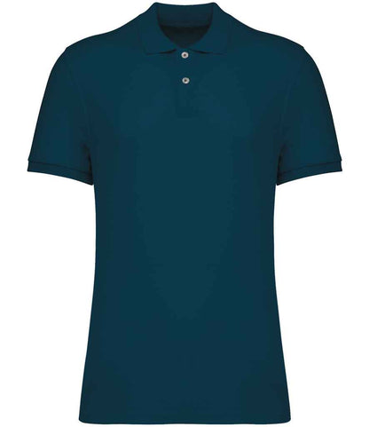 native spirit native spirit piqué polo shirt - peacock blue (ns207)