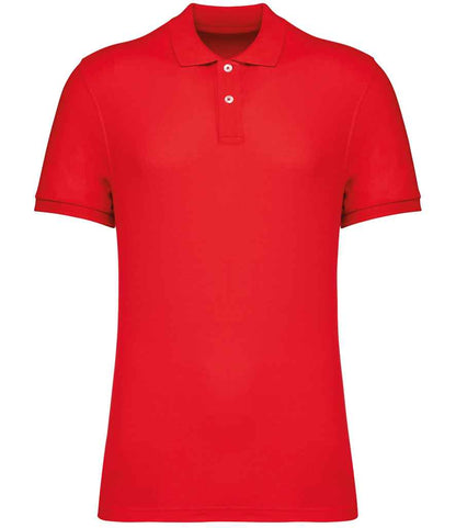 native spirit native spirit piqué polo shirt - poppy red (ns207)