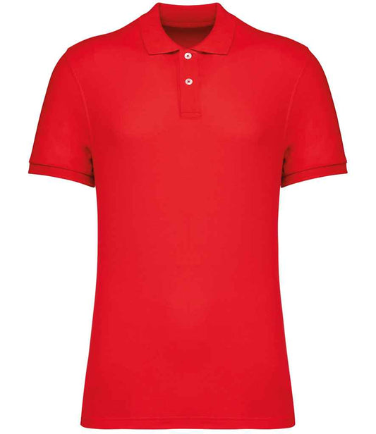 native spirit native spirit piqué polo shirt - poppy red (ns207)