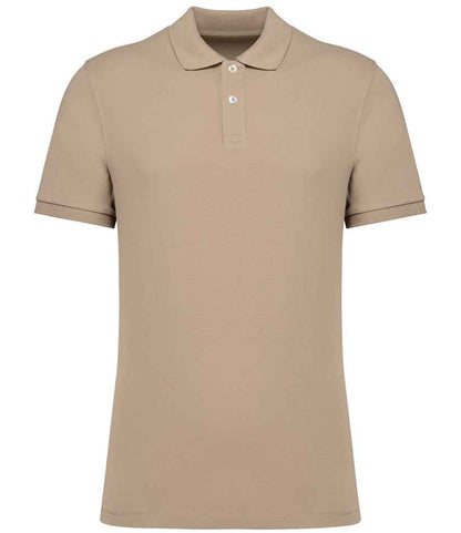 native spirit native spirit piqué polo shirt - wet sand (ns207)