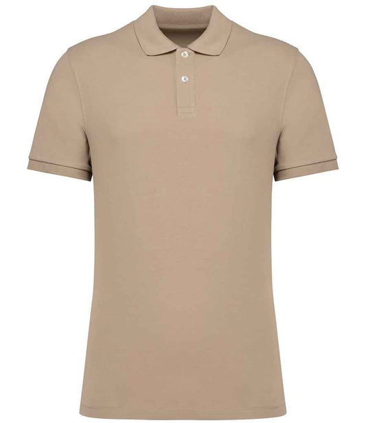 native spirit native spirit piqué polo shirt - wet sand (ns207)