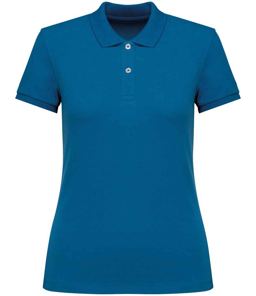 native spirit native spirit ladies piqué polo shirt - blue sapphire (ns208)