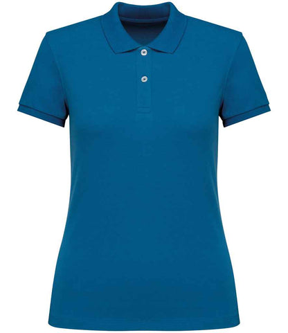 native spirit native spirit ladies piqué polo shirt - blue sapphire (ns208)