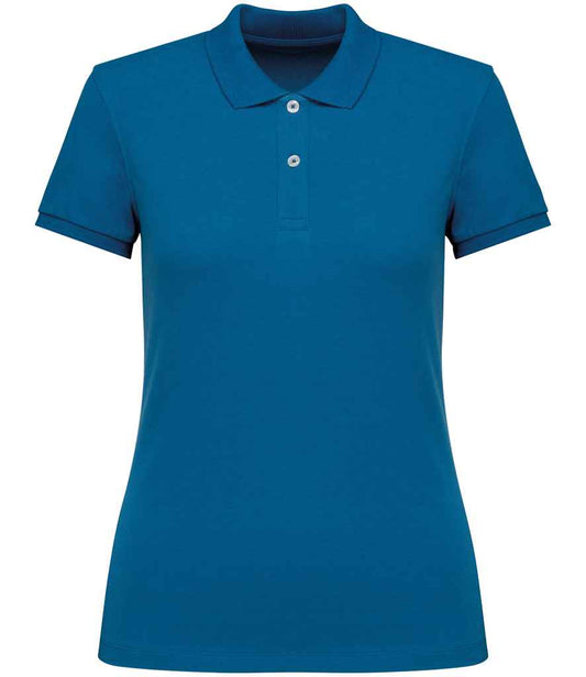 native spirit native spirit ladies piqué polo shirt - blue sapphire (ns208)