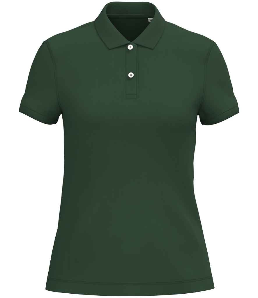 native spirit native spirit ladies piqué polo shirt - forest green (ns208)