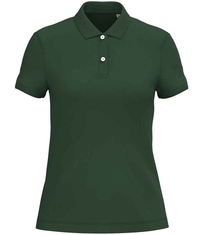 native spirit native spirit ladies piqué polo shirt - forest green (ns208)