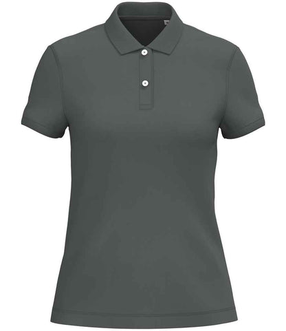 native spirit native spirit ladies piqué polo shirt - iron grey (ns208)