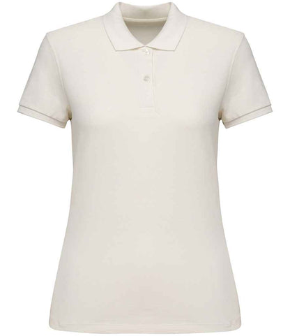 native spirit native spirit ladies piqué polo shirt - ivory (ns208)