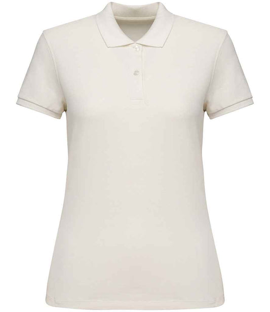 native spirit native spirit ladies piqué polo shirt - ivory (ns208)