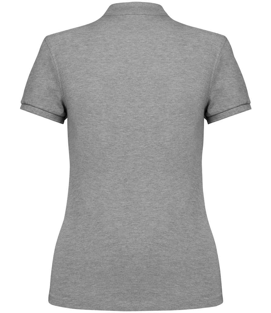 native spirit native spirit ladies piqué polo shirt - moon grey heather (ns208)