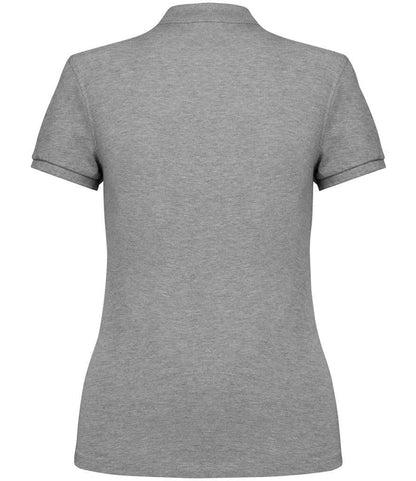 native spirit native spirit ladies piqué polo shirt - moon grey heather (ns208)