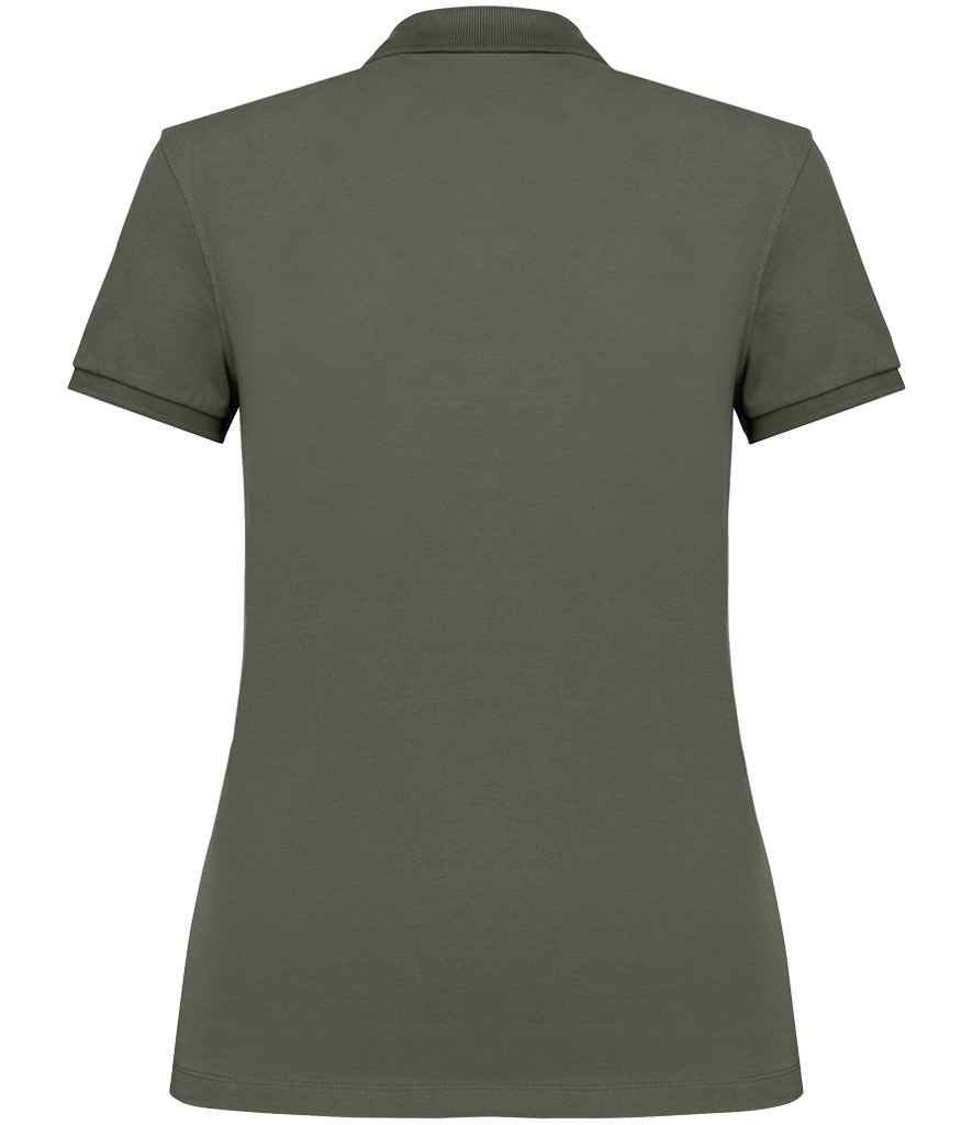 native spirit native spirit ladies piqué polo shirt - organic khaki (ns208)