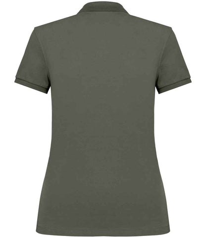 native spirit native spirit ladies piqué polo shirt - organic khaki (ns208)