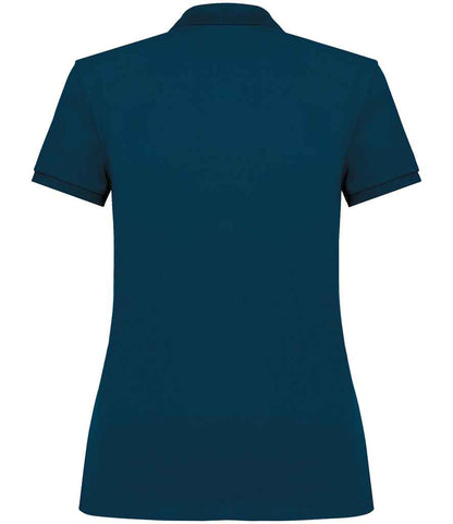 native spirit native spirit ladies piqué polo shirt - peacock blue (ns208)