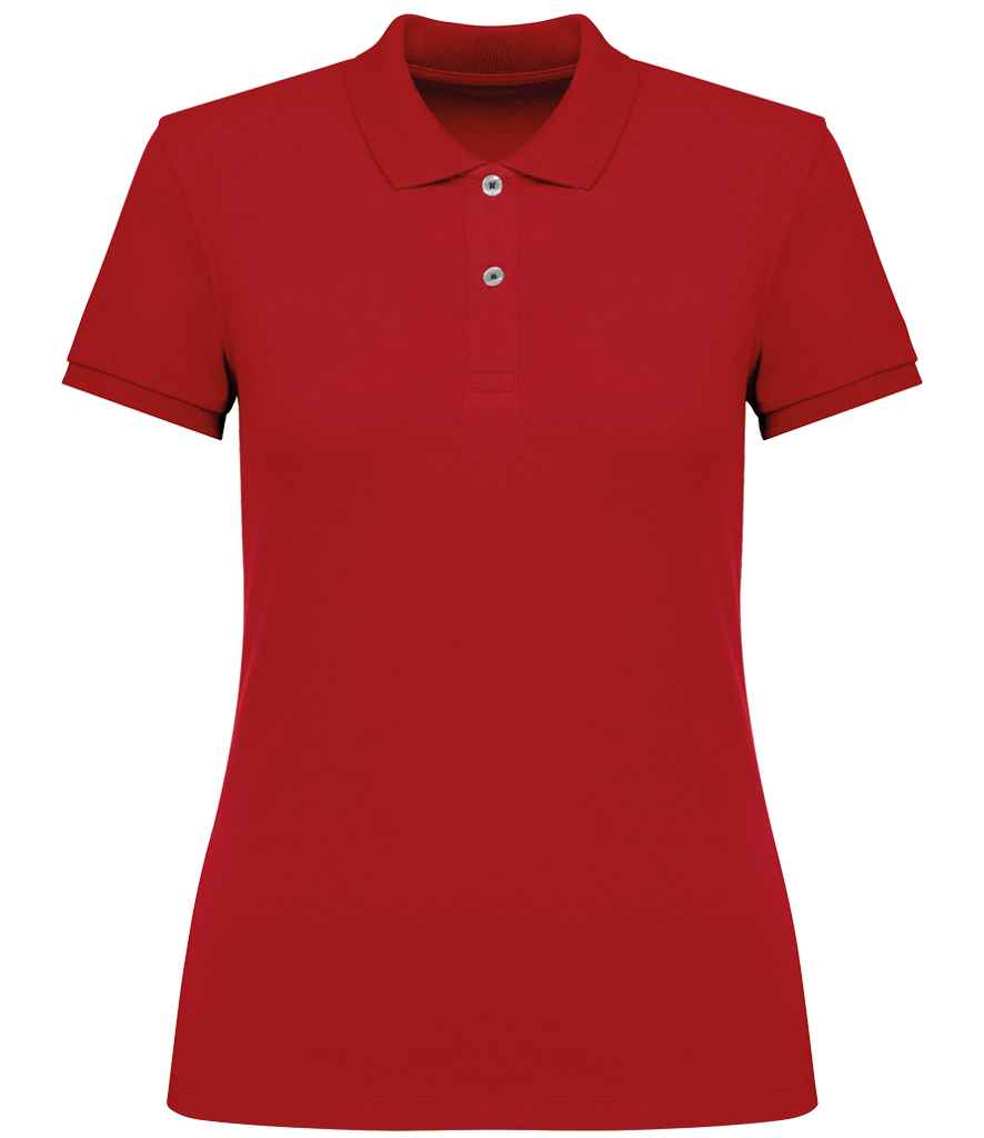 native spirit native spirit ladies piqué polo shirt - poppy red (ns208)