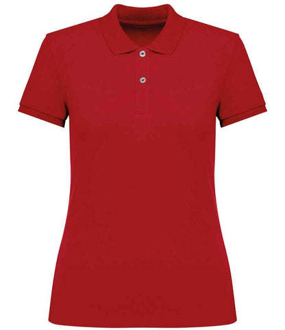 native spirit native spirit ladies piqué polo shirt - poppy red (ns208)