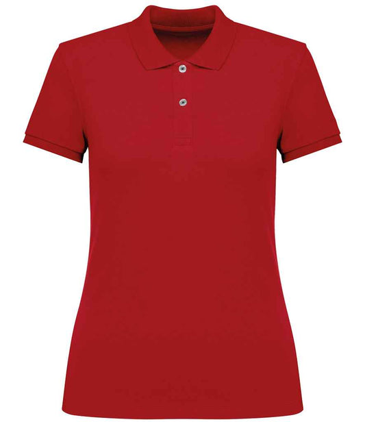 native spirit native spirit ladies piqué polo shirt - poppy red (ns208)