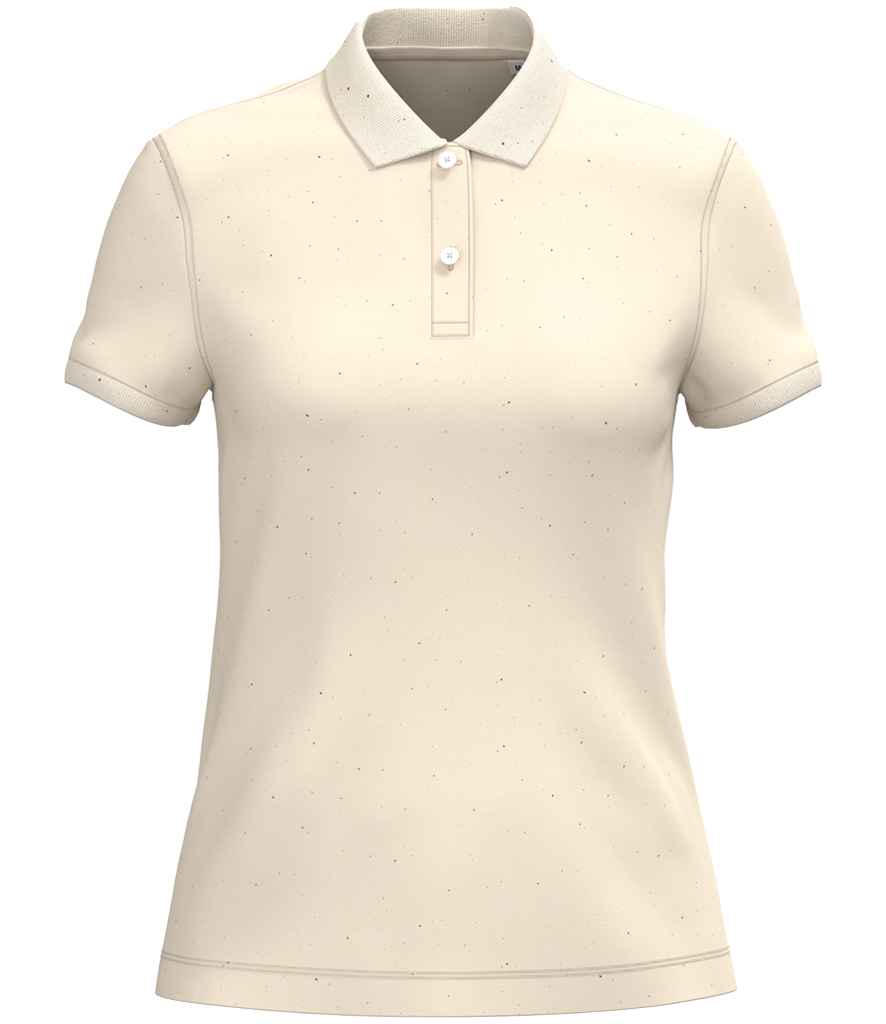 native spirit native spirit ladies piqué polo shirt - raw natural (ns208)