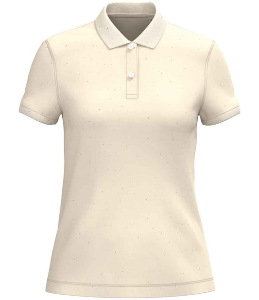 native spirit native spirit ladies piqué polo shirt - raw natural (ns208)