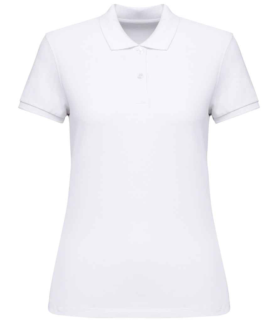 native spirit native spirit ladies piqué polo shirt - white (ns208)