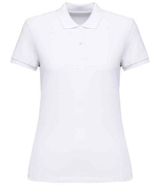 native spirit native spirit ladies piqué polo shirt - white (ns208)