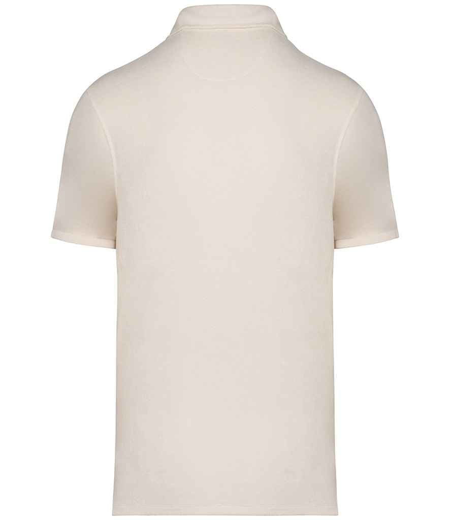 native spirit native spirit terry towel polo shirt - ivory (ns227)