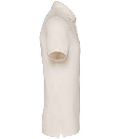 native spirit native spirit terry towel polo shirt - ivory (ns227)