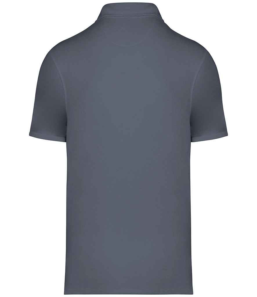 native spirit native spirit terry towel polo shirt - mineral grey (ns227)
