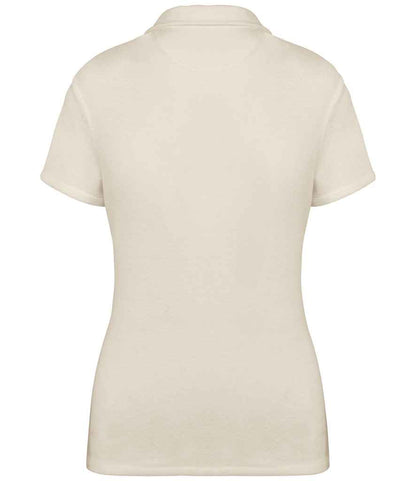 native spirit native spirit ladies terry towel polo shirt - ivory (ns228)