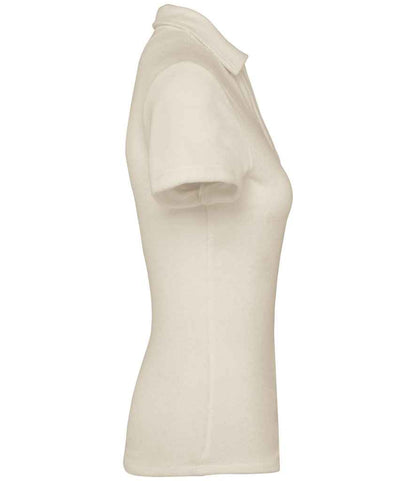 native spirit native spirit ladies terry towel polo shirt - ivory (ns228)