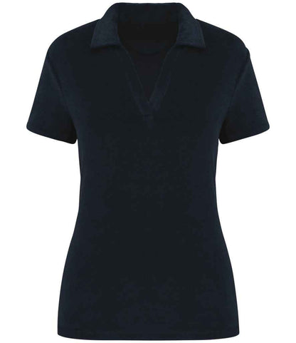 native spirit native spirit ladies terry towel polo shirt - navy (ns228)