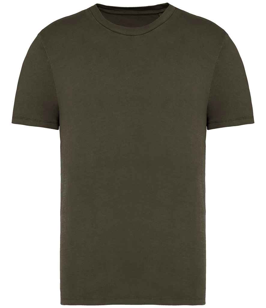native spirit native spirit unisex faded t-shirt - washed organic khaki (ns315)