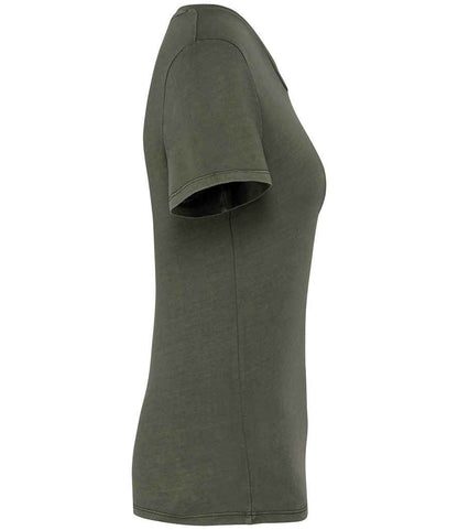 native spirit native spirit ladies faded t-shirt - washed organic khaki (ns316)