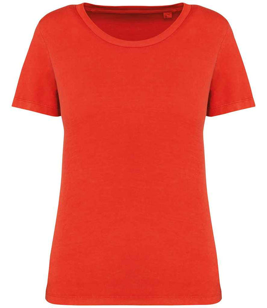 native spirit native spirit ladies faded t-shirt - washed paprika (ns316)