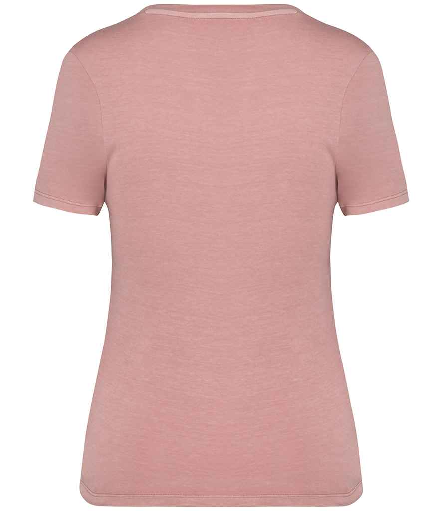 native spirit native spirit ladies faded t-shirt - washed petal rose (ns316)