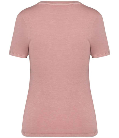 native spirit native spirit ladies faded t-shirt - washed petal rose (ns316)