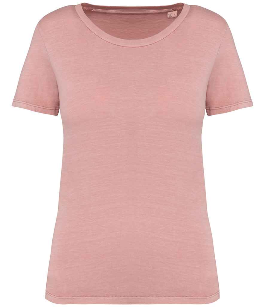 native spirit native spirit ladies faded t-shirt - washed petal rose (ns316)