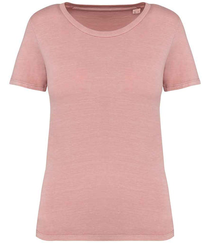 native spirit native spirit ladies faded t-shirt - washed petal rose (ns316)
