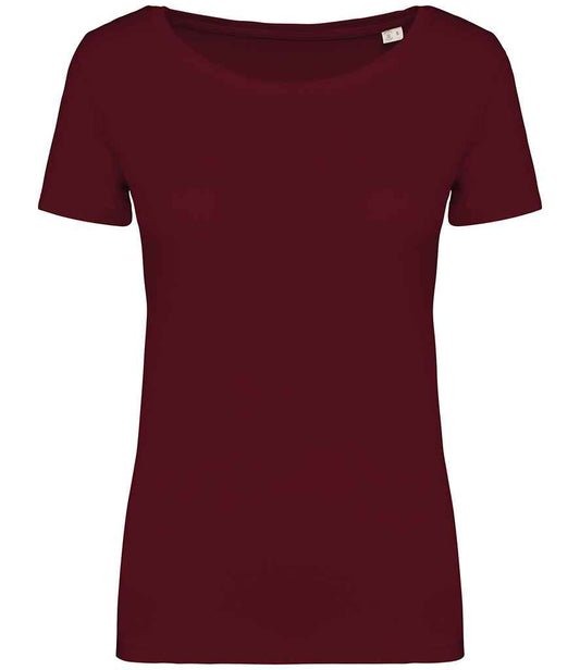 native spirit native spirit ladies t-shirt - dark cherry (ns324)