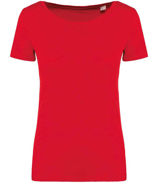 native spirit native spirit ladies t-shirt - poppy red (ns324)