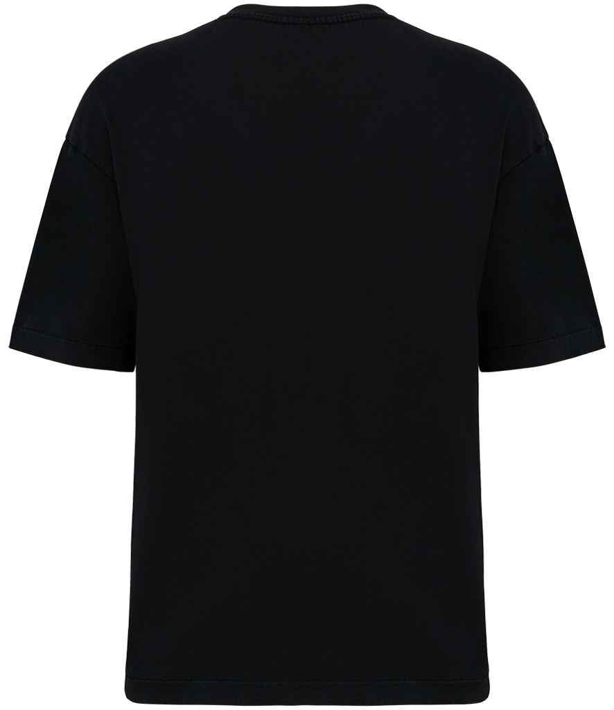 native spirit native spirit oversize washed effect t-shirt - washed black (ns326)