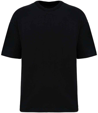native spirit native spirit oversize washed effect t-shirt - washed black (ns326)