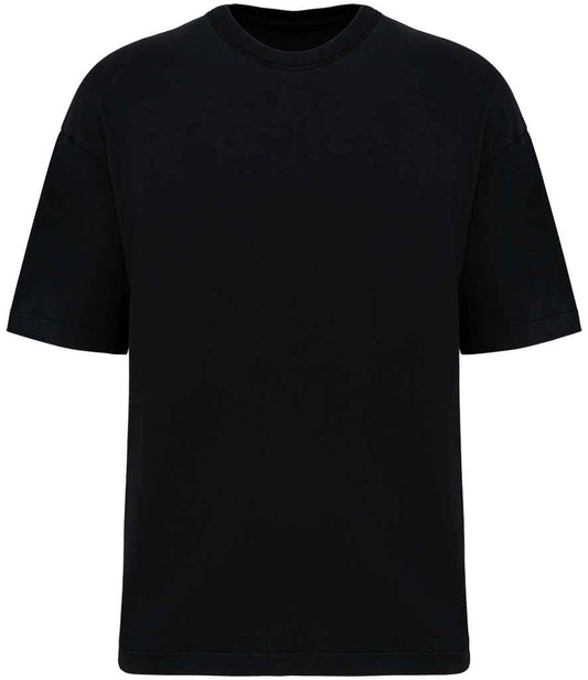 native spirit native spirit oversize washed effect t-shirt - washed black (ns326)
