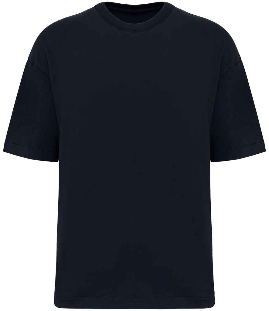 native spirit native spirit oversize washed effect t-shirt - washed navy (ns326)