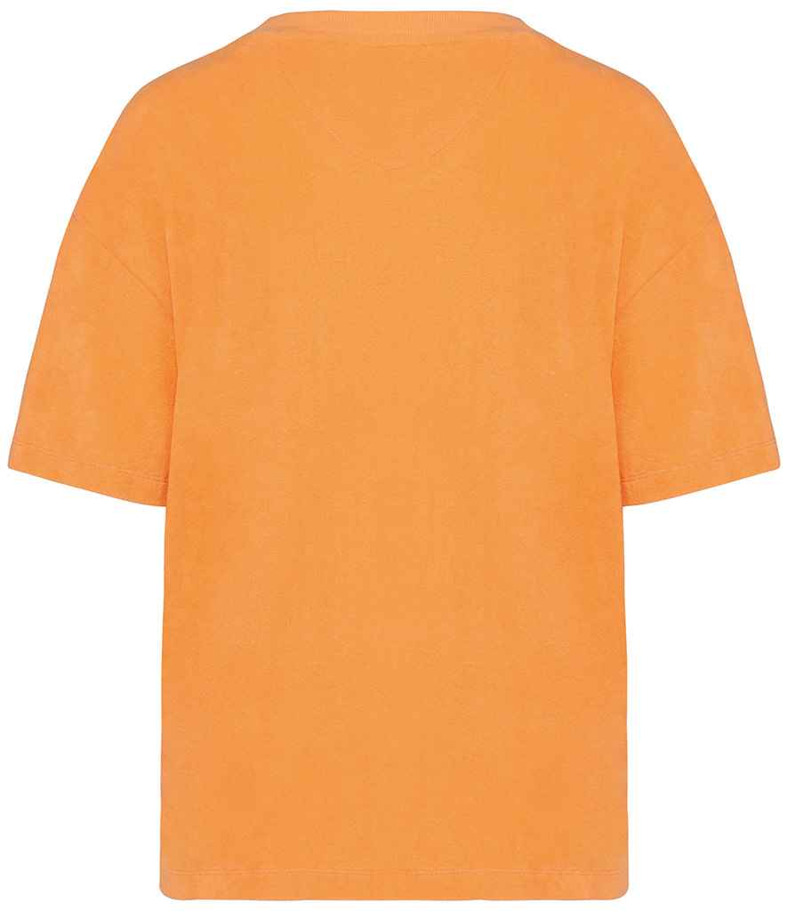native spirit native spirit ladies terry towel t-shirt - apricot (ns328)