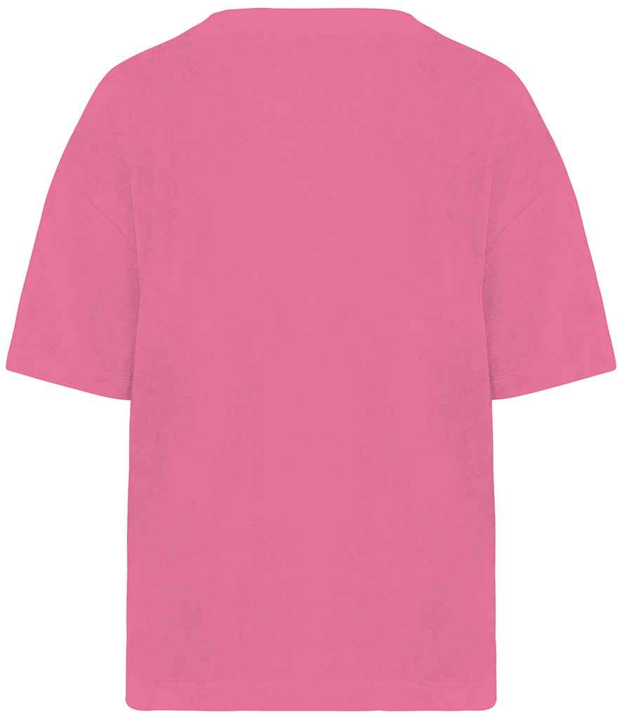 native spirit native spirit ladies terry towel t-shirt - candy rose (ns328)