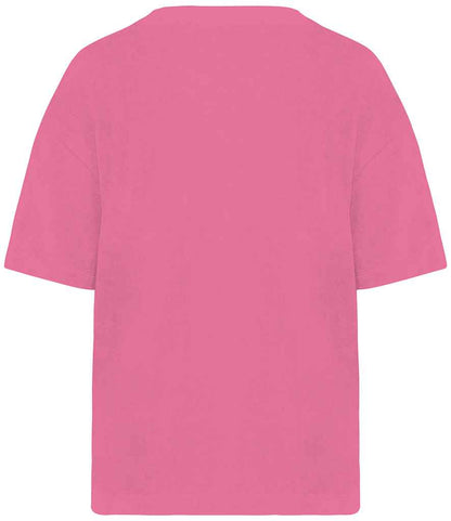 native spirit native spirit ladies terry towel t-shirt - candy rose (ns328)