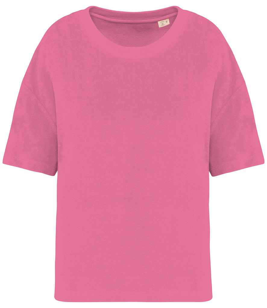 native spirit native spirit ladies terry towel t-shirt - candy rose (ns328)