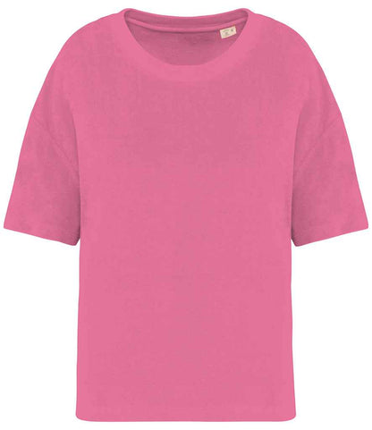 native spirit native spirit ladies terry towel t-shirt - candy rose (ns328)